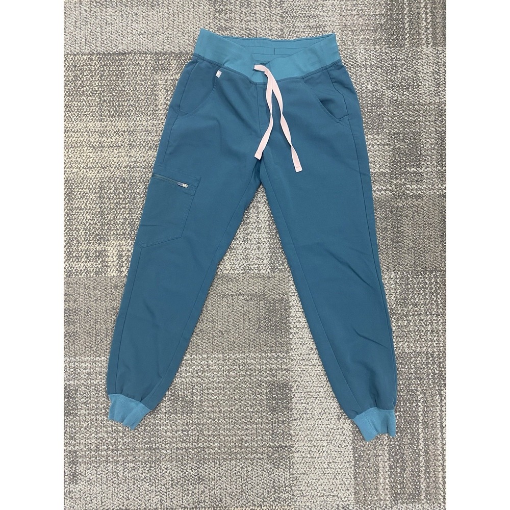 Figs Womens XXS Petite Zamora Jogger Teal Medical Technical Collection Nursing